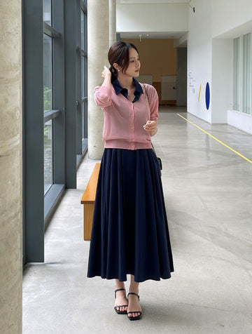 Its V-neck Summer Knit Cardigan